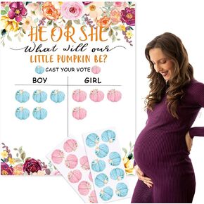 لوحة ملصق تكشف عن جنس اليقطين الصغير، ملصقات تصويت للزينة على شكل يقطين صغير لحفلة استقبال المولود الجديد، هو أو هي، ألقي لعبة تخمين صوتك، قرع صغير على الطريق ديكورات in Kuwait