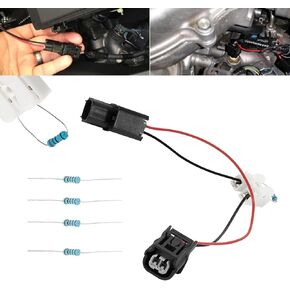 1 PC Car VCM Control Module Wiring Harness Plug, VCM Line Sleeve Socket for 3.5L V6 Engine, Connecting Resistor and Wiring Harness Button, Compatible with Honda Accord Pilot Odyssey (Black)