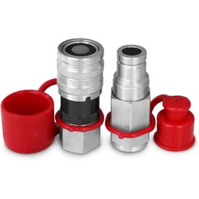 TL41 3/8" NPT Thread Flat Face Quick Connect Hydraulic Couplers 3/8" body size for Bobcat Skid Steer Loaders Coupling