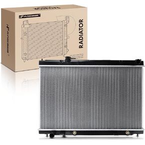 A-Premium Engine Coolant Radiator with Transmission Oil Cooler Compatible with Infiniti M35 2006 2007 2008 V6 3.5L Automatic Transmission, Replace# 21460EG200, 21460EG20A