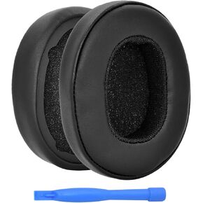 Ear Pads Replacement for Skullcandy Crusher Wireless/Crusher Evo/Evo Collina Strada/Crusher ANC / Hesh3 / Hesh ANC/Hesh Evo Headphone by MMOBIEL - Ear Pad Cushion - Earpads Replacement - Black