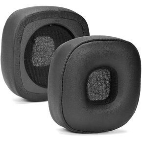 Replacement Major 4 Earpads for Marshall Major IV Wireless On-Ear Headphones Ear Cushion Pads with Protein Leather and Memory Foam, Repair Part (Black)