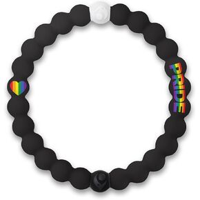 Lokai Silicone Beaded Bracelet, Pride Collection - Silicone Jewelry Fashion Bracelet Slides-On for Comfortable Fit for Men, Women & Kids