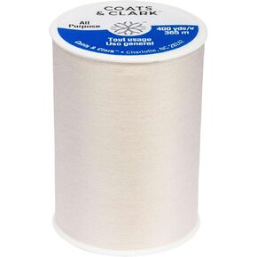 Coats & Clark Dual Duty All-Purpose Natural Thread / 400 Yard Spool/ 1 Spool of Yarn