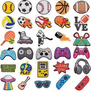 30pcs Shoes Charms for Clogs Crock Pins Bag Accessories for Girls Boys Kids Shoes Decoration Charms for Women Men Party Favors