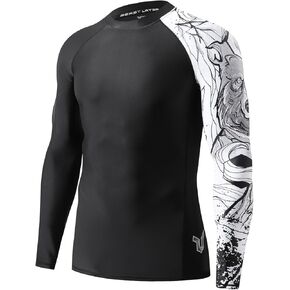 HUGE SPORTS Wildling Series UV Protection Quick Dry Compression Rash Guard