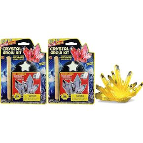 Magic Grow a Crystal Kit ( 2 Sets) | Growing Crystals Science Kit Toys for Kids and Adults. Party Favors Supplies in Bulk. Plus 1 Sticker #5423-2s 2 Packs
