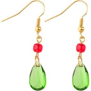 Howl's Earrings, Costume Cosplay Drop Earrings for Women Men Girls, Green Water Pendant Dangle Earrings