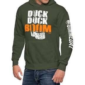 GIMMEDAT Duck Duck Boom Hoodie Pocket Sweatshirt Hunting Gift