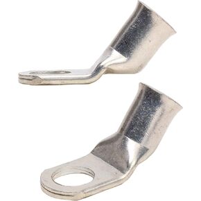 Fastronix 45 Degree Tinned Copper Lugs 3/8" 2 Gauge 2 Pack