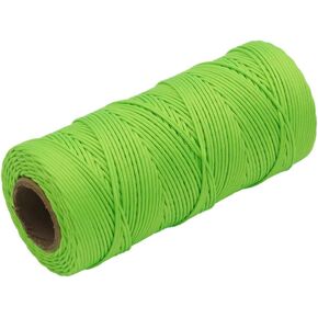 Tenn Well Mason Line، 328 قدم 1 مم سلسلة خيوط بوليستر مضفرة للبستنة وأدوات البناء والحرف اليدوية (أخضر أصفر) in Kuwait