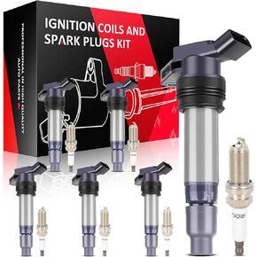 SCITOO 6 ignition coils with 6 iridium Spark Plugs Volvo for Land for Rover S80 V70 XC70 XC90 S60 XC60 C1677 5C1734 E1094