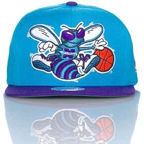 Mitchell And Ness Charlotte Hornets XL logo Nba Snapback Cap