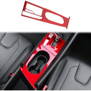 BOYOUS ABS Center Console Gear Shift Panel Frame Cup Holder Cover Interior Decoration Trim Accessories for Hyundai Elantra 2021 2022 2023 2024, Only Fit Electronic Handbrake Type(Carbon Fiber)