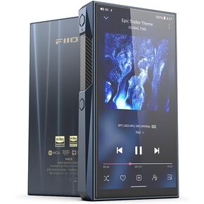 FiiO M23 Hi-Res MP3 Music Player Android 10 Snapdragon 660 with AK4191EQ+AK4499EX, 5.5inch, Lossless DSD/MQA, 5G WiFi/Apple Music/Tidal/Amazon Music 4.4mm 3.5mm/4.4mm (Dark Blue(Aluminum Alloy))