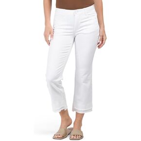 Democracy Women's Double Layer Frayed Hems Itty Bitty, Double Frayed Optic White, 12