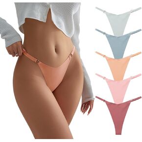 Womens Sexy G-String Thongs Seamless Panties Underwear Heart Ring Low Rise T-Back Underpants
