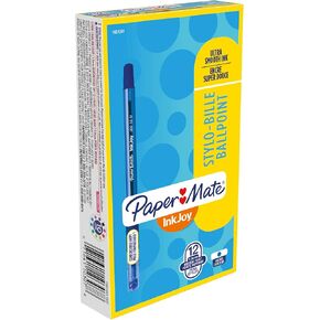 Paper Mate InkJoy 300ST Ballpoint Pens, Medium Point, Blue, Box of 12 (1951341)