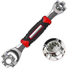 Universal Wrench 52 in 1 Socket Wrench Multifunction Wrench Tool with 360° Rotating Head, Spanner Tool for Home and Bicycle Car Repair