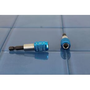 TEMO 2 pc Quick Release Security Screwdriver Bit Holder Impact Ready, 1/4 Inch Hex Shank
