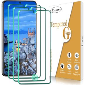 Kesuwe [3 Pack] Screen Protector For Samsung Galaxy S22 5G Tempered Glass, Support Fingerprint Reader, Anti-Scratch, Anti Fingerprint, 9H Hardness, Easy Installation