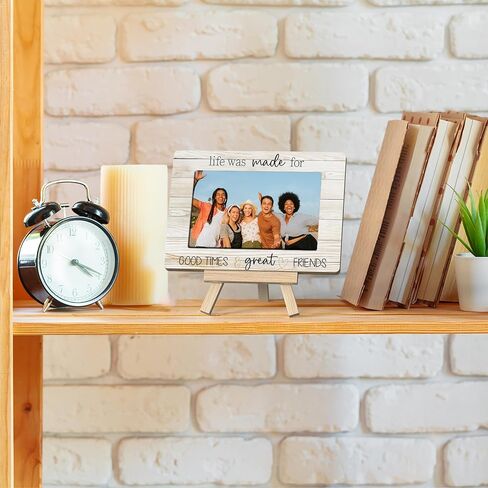 Best Friend Picture Frame, Life Was Made For Good Times Great Friends Frame, Gift For Best Friends Picture Frame, Women Friend Birthday Gifts Ideas,Tabletop Picture Frame With Easel (A39) in Saudi Arabia