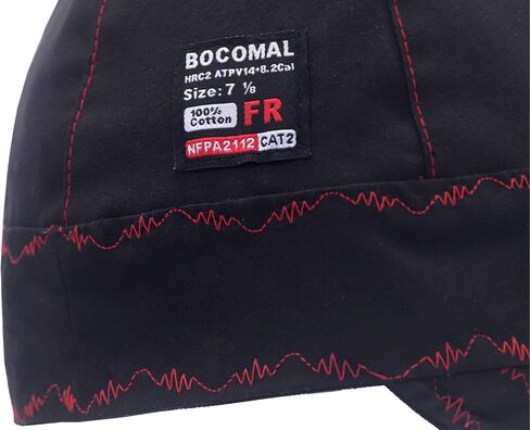 BOCOMAL غطاء لحام HRC2 مقاومة للهب 10OZ دائم قماش القطن بطة 6 قبعات لحام بانيل in Kuwait