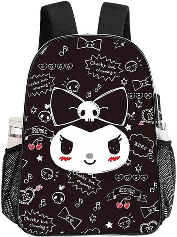 Cute Character Clear Backpack, Clear Backpack, 17 Inch PVC Heavy Duty Bookbag, Large Transparent School Bag, Style D in Saudi Arabia