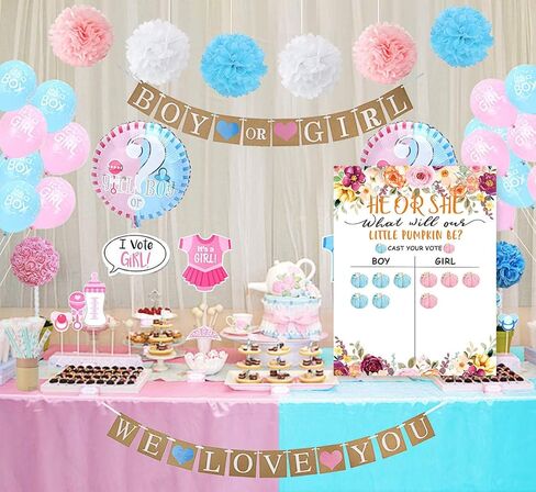 لوحة ملصق تكشف عن جنس اليقطين الصغير، ملصقات تصويت للزينة على شكل يقطين صغير لحفلة استقبال المولود الجديد، هو أو هي، ألقي لعبة تخمين صوتك، قرع صغير على الطريق ديكورات in Kuwait