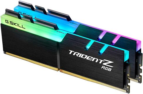 G.SKILL Trident Z RGB Series (Intel XMP) DDR4 RAM 32GB (2x16GB) 3200MT/s CL16-18-18-38 1.35V Desktop Computer Memory UDIMM (F4-3200C16D-32GTZR) in Saudi Arabia