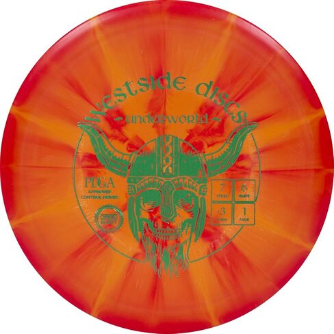 أقراص Westside Discs Origio Burst Underworld Fairway Disc Golf Driver، معتمدة من PDGA، أقراص جولف فريسبي صديقة للمبتدئين للرجال والنساء، 170 جم بالإضافة إلى ذلك، سوف يختلف لون الطوابع ونمط الاندفاع in Saudi Arabia