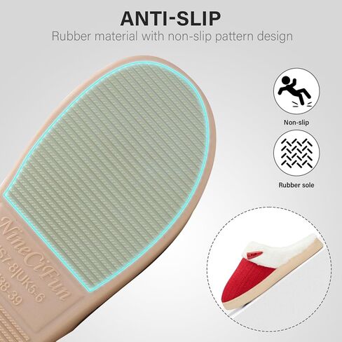 Women's Scuff Comfy Slippers Memory Foam House Shoes | Slip On Cozy Bedroom Slippers, Lightweight, Non-Slip, Indoor Outdoor, Soft Terry Lining, Machine Washable, Gifts in Saudi Arabia