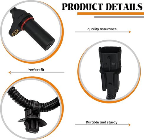 مستشعر موضع العمود المرفقي للسيارات 39180-2B000، مستشعر موضع العمود المرفقي للمحرك متوافق مع Hyundai Kia، قطع غيار 39180-2B000 391802B000 (أسود) in Kuwait