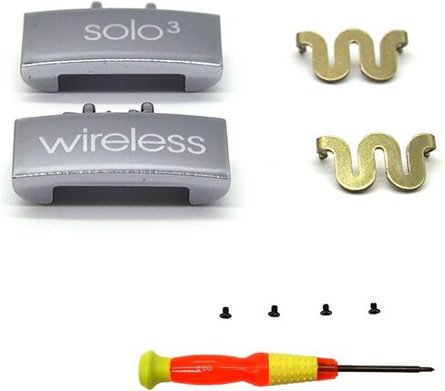 Solo 3 Hinge Replacement Metal Repair Parts for Beats Solo3/Solo2 Wireless Headphone,Durable Repair Kit Replacement Headband Metal Folding Hinge Clip Cover Pin Repair Parts Set（Matte Black+Red） in Kuwait