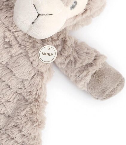 DEMDACO Luna The Llama Soft Brown 13 x 10 Polyester Fabric Plush Baby Rattle Blankie in Saudi Arabia