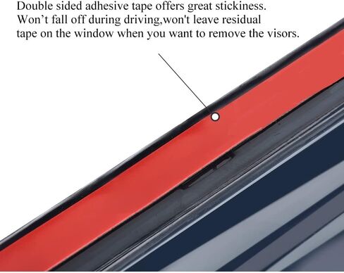 Vesul Compatible with Kia K5 K-5 GT line 2024-2021 2024 Accessories PC Tape on Window Deflector Rain Guard Window Visor Shield 304 Stainless Steel Trim Smoke Black in Saudi Arabia