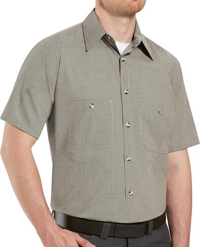 Red Kap Men's Performance Tech 7 Button Shirt in Saudi Arabia