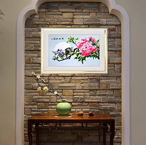 Grace Art, Large Asian Silk Embroidery Art Wall Hanging, Dragon & Phoenix in Saudi Arabia