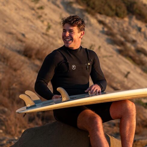 Ho Stevie! Men’s Long Sleeve Short Leg Surfing Springsuit - Chest Zip Spring Suit - Warm Superstretch 2mm Neoprene w/GBS Seams in Saudi Arabia