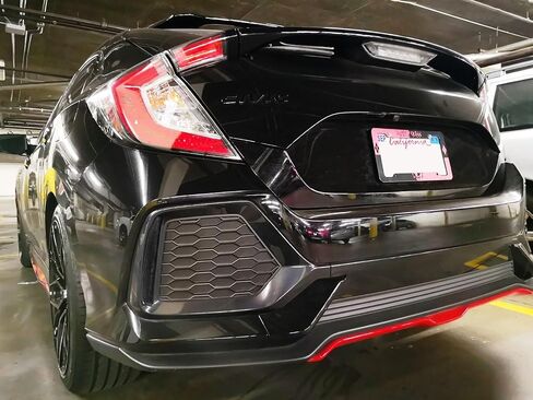 iJDMTOY Smoked Rear Bumper Reflector Lens Replacement Compatible With 2017-21 Honda Civic Hatchback, SI or Type-R Sedan, OE-Spec LH RH Assembly in Saudi Arabia