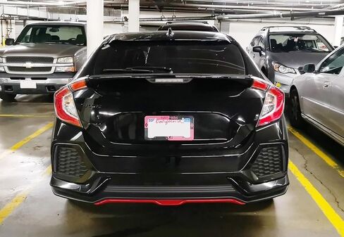 iJDMTOY Smoked Rear Bumper Reflector Lens Replacement Compatible With 2017-21 Honda Civic Hatchback, SI or Type-R Sedan, OE-Spec LH RH Assembly in Saudi Arabia