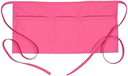 Fame Original 3 Pocket Waist Apron for Adults in Raspberry Hot Pink 82806 - One Size Fits Most - Unisex (F9-83501) in Saudi Arabia