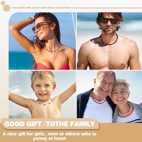 LOYALLOOK رقائق البطلينوس بوكا قلادة من الصدف أساور صدف سيرفر قلادة Beachy مطرز الصيف قذائف بوكا المختنق قلادة in Kuwait