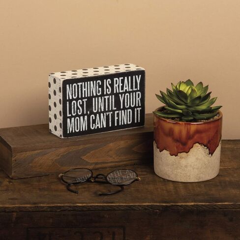 Primitives by Kathy Box Sign, 4 x 3.5-Inches, Black in Saudi Arabia