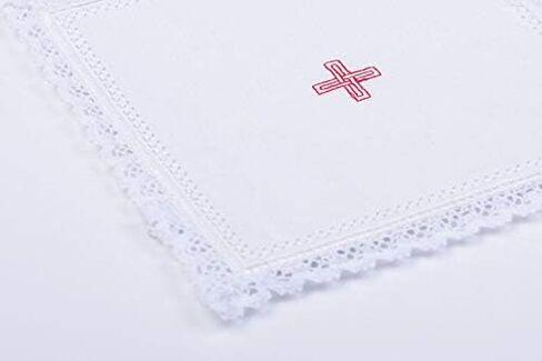 Catholic Altar Linens Set with Red Cross (Pall, Purificator, Corporal, Towel) in Saudi Arabia