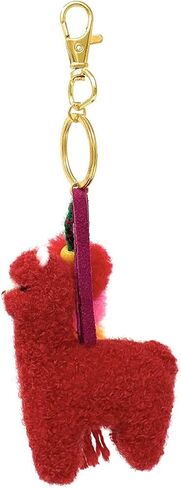 Alpaca Figure Pom-Pom Tassel Purse Charm for Handbag & Keys - Alpaca Wool - Gold in Kuwait