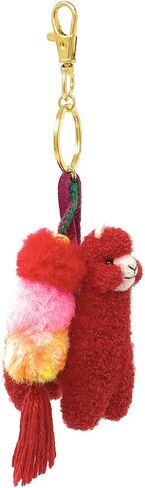 Alpaca Figure Pom-Pom Tassel Purse Charm for Handbag & Keys - Alpaca Wool - Gold in Kuwait