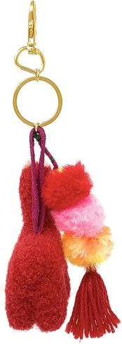 Alpaca Figure Pom-Pom Tassel Purse Charm for Handbag & Keys - Alpaca Wool - Gold in Kuwait