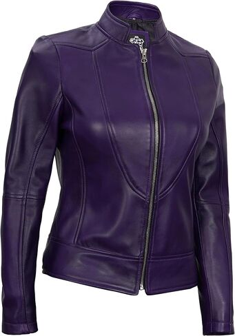 Decrum Women Leather Jacket - Real Lambskin Leather Jackets For Women in Kuwait