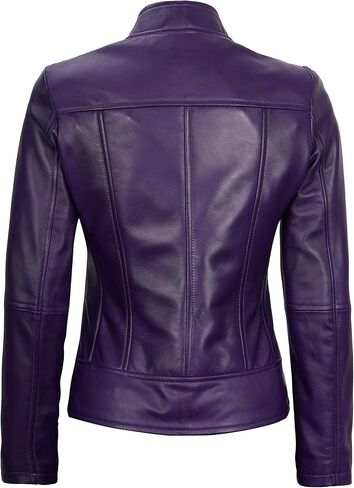 Decrum Women Leather Jacket - Real Lambskin Leather Jackets For Women in Kuwait